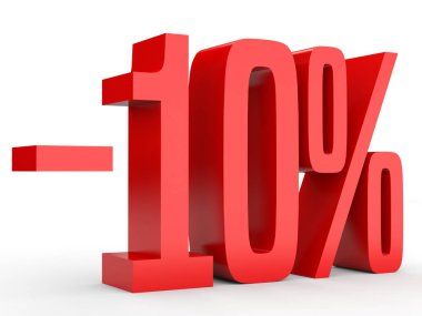 Minus ten percent. Discount 10 %.