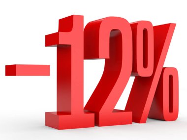 Minus twelve percent. Discount 12 %.