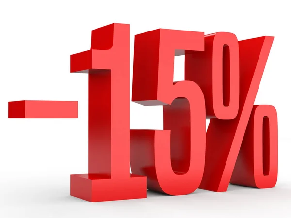 Minus fifteen percent. Discount 15 %. — Stockfoto