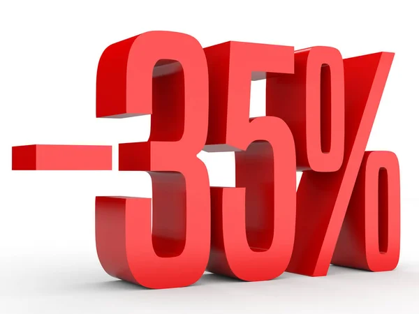 Minus thirty five percent. Discount 35 %. — Stock Photo, Image