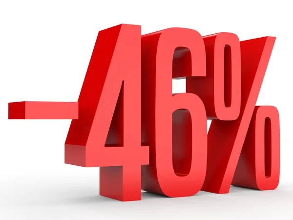 Minus forty six percent. Discount 46 %. — Φωτογραφία Αρχείου