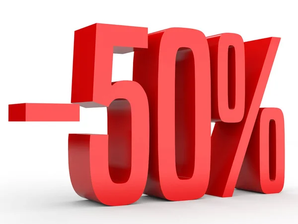 Minus fifty percent. Discount 50 %. — Stok fotoğraf