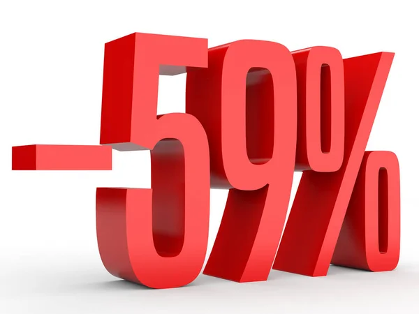 Minus fifty nine percent. Discount 59 %. — Stock Photo, Image