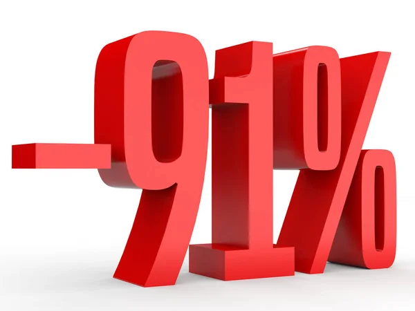 Minus ninety one percent. Discount 91 %. — Stock Fotó