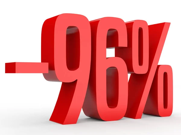 Minus ninety six percent. Discount 96 %. — Stockfoto