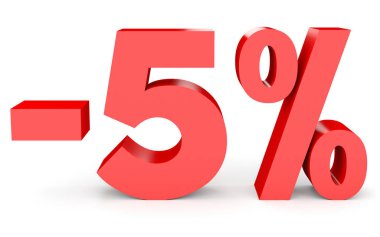 Minus five percent. Discount 5 %.