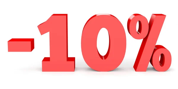 Minus ten percent. Discount 10 %. — Stock Photo, Image