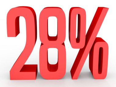 Twenty eight percent off. Discount 28 %.
