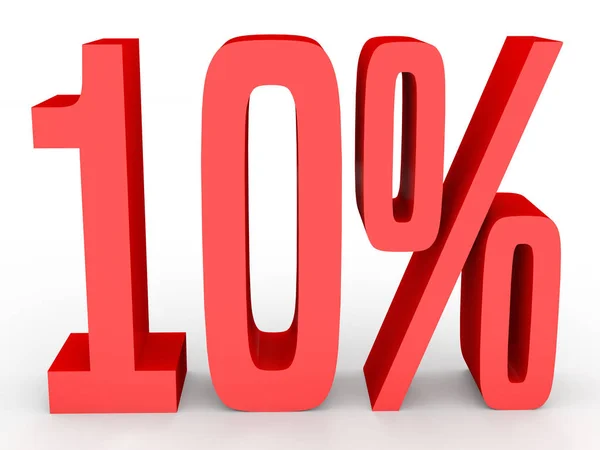 Ten percent off. Discount 10 %. — 스톡 사진