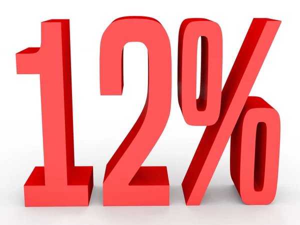 Twelve percent off. Discount 12 %. — 图库照片