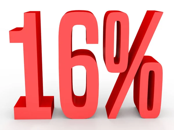 Sixteen percent off. Discount 16 %. — Stockfoto