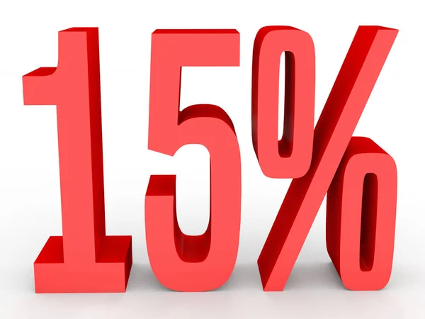 Fifteen percent off. Discount 15 %. — Stockfoto