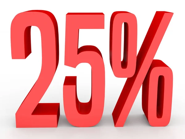 Twenty five percent off. Discount 25 %. — Stock Photo, Image