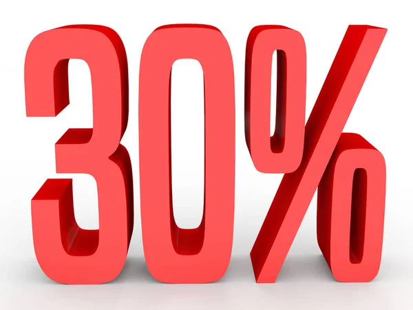 Thirty percent off. Discount 30 %. — 图库照片