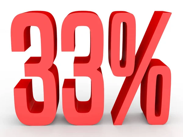 Trente-trois pour cent de réduction. Rabais 33 % . — Photo
