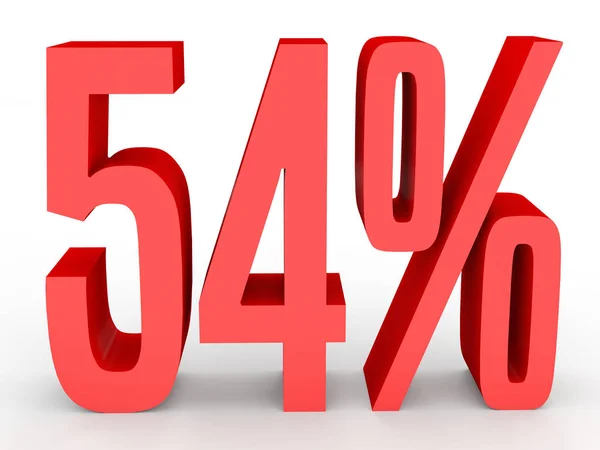 Cinquenta e quatro por cento fora. Desconto 54% . — Fotografia de Stock