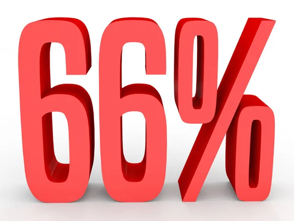 Sixty six percent off. Discount 66 %. — Stock Photo, Image