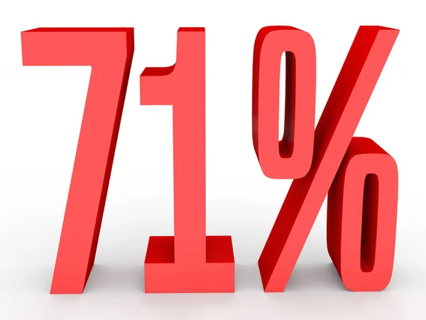 Seventy one percent off. Discount 71 %. — Stockfoto
