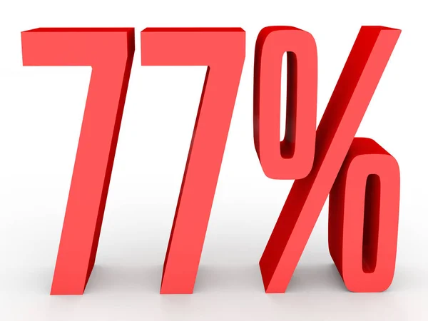 Seventy seven percent off. Discount 77 %. — Stock Photo, Image