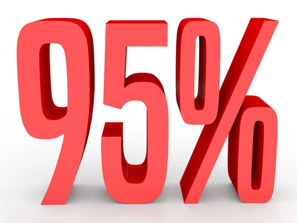 Ninety five percent off. Discount 95 %. — Stockfoto