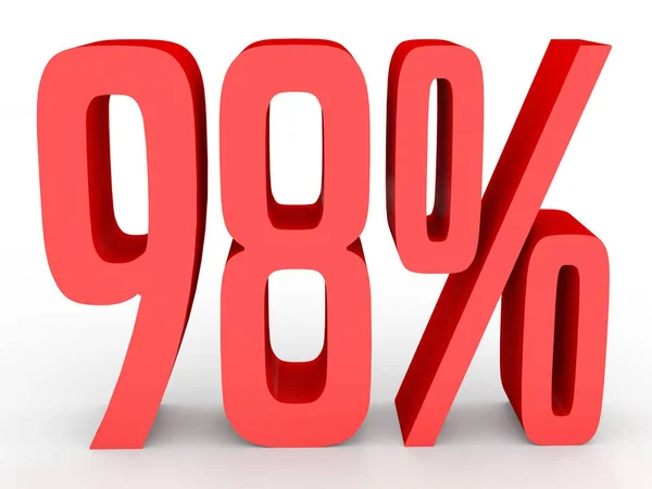 Ninety eight percent off. Discount 98 %. — Stockfoto