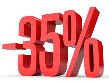 Minus thirty five percent. Discount 35 %.