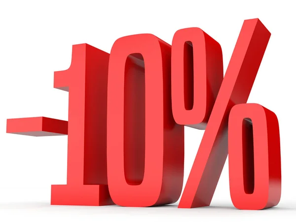 Menos el diez por ciento. Descuento 10% . — Foto de Stock