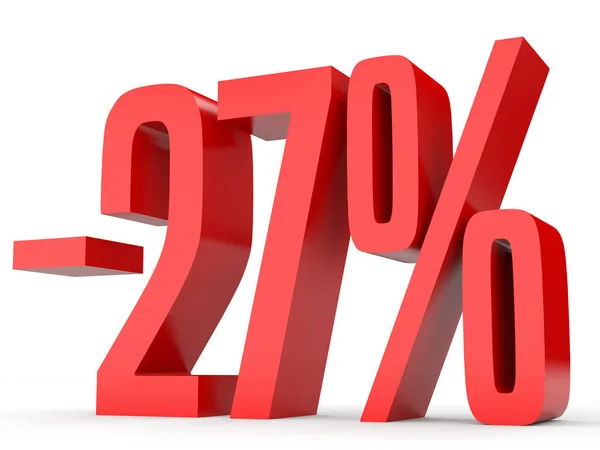 Minus twenty seven percent. Discount 27 %. — Φωτογραφία Αρχείου