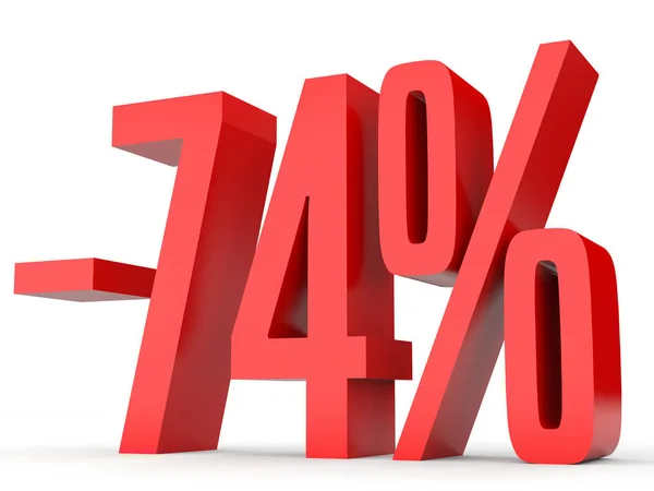 Minus seventy four percent. Discount 74 %. — Stock fotografie