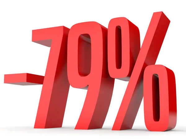 Minus seventy nine percent. Discount 79 %. — Stock Photo, Image