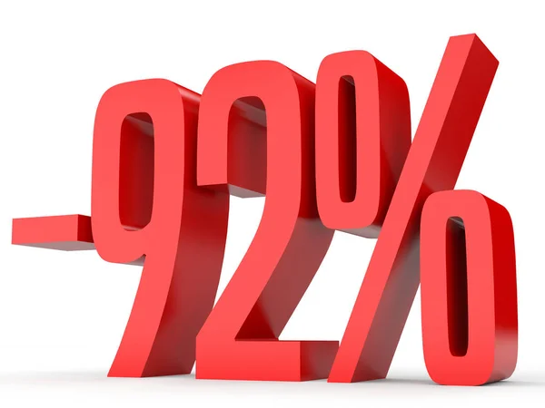 Minus ninety two percent. Discount 92 %. — Stock Fotó