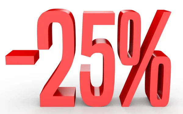 Minus twenty five percent. Discount 25 %. — Stock fotografie