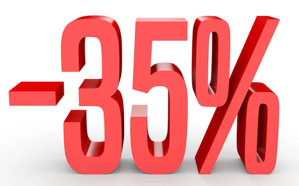 Minus thirty five percent. Discount 35 %. — Stock Photo, Image