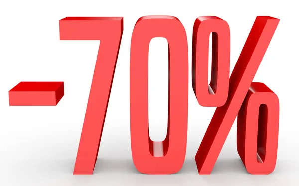 Minus seventy percent. Discount 70 %. — Stockfoto