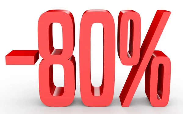 Minus eighty percent. Discount 80 %. — Stock Fotó
