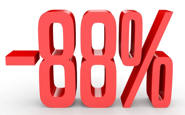 Minus eighty eight percent. Discount 88 %. — Stock Photo, Image