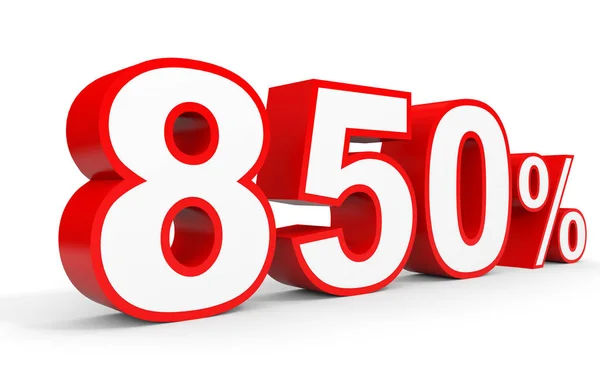 Eight hundred and fifty percent. 850 %. 3d illustration. — Stock Photo, Image