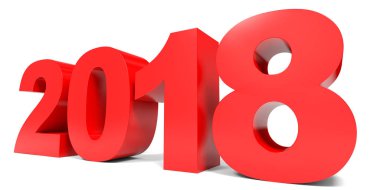 2018 yeni yıl. Metin.