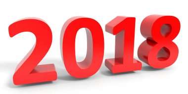 2018 yeni yıl. Metin.