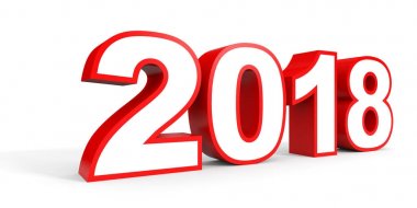 2018 yeni yıl. Metin.