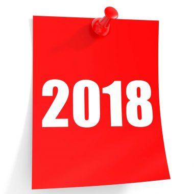 2018 yeni yıl. Etiket.