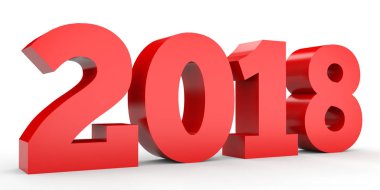 2018 yeni yıl. Metin.