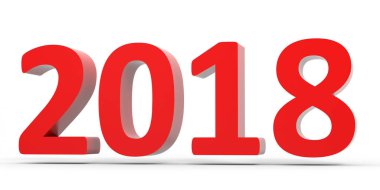 2018 yeni yıl. Metin.