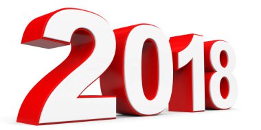 2018 yeni yıl. Metin.