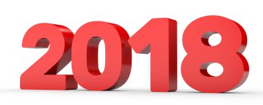 2018 yeni yıl. Metin.