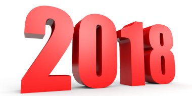 2018 yeni yıl. Metin.