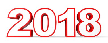 2018 yeni yıl. Metin.