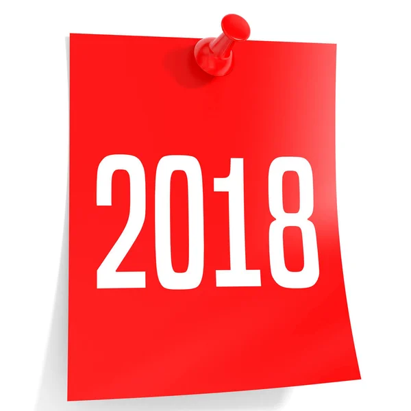 2018 New Year. Sticker. — Stock Photo, Image