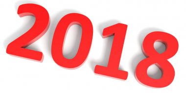 2018 yeni yıl. Metin.