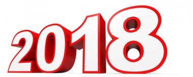 2018 yeni yıl. Metin.
